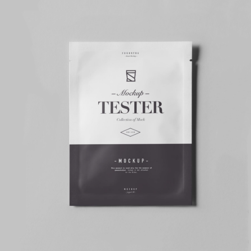 Cosmetic Three-side Seal Sample Sachet Foil for Mask Easy Tear - cosmetic three-side seal custom flexible packaging