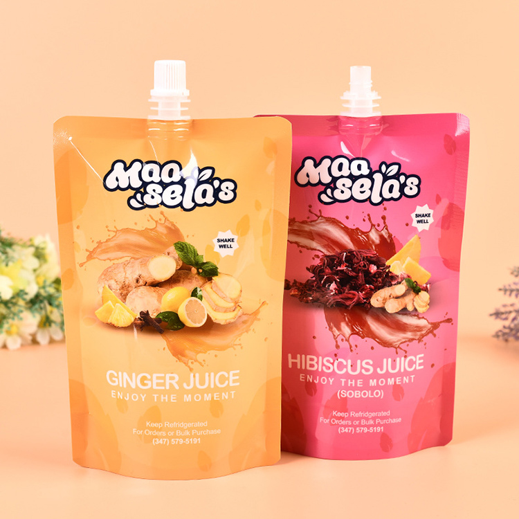 Beverage and Liquid Spout Pouch Foil - beverage and liquid custom flexible packaging
