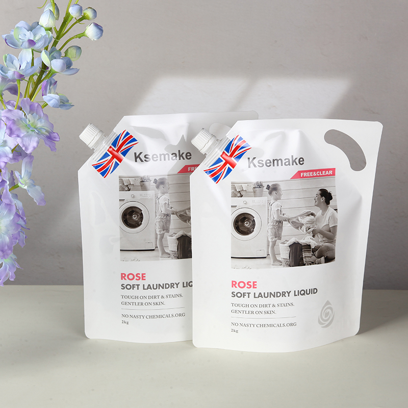 Detergent and Household Refill Spout Pouch Zipper Foil - detergent and household custom flexible packaging