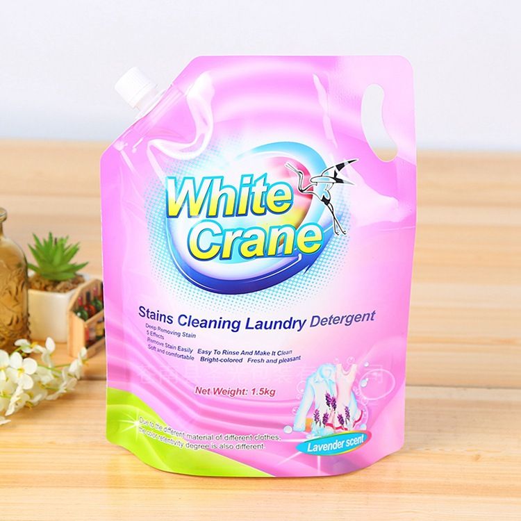 Detergent and Household Refill Spout Laundry Pouch - detergent and household custom flexible packaging