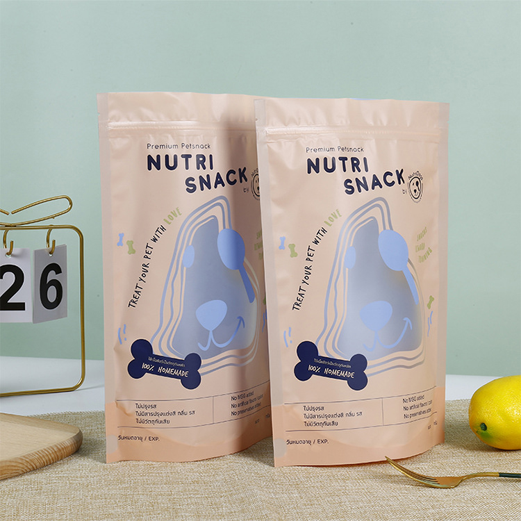 Custom Pet Food Stand-up Zipper Packaging Bag - custom pet food custom flexible packaging