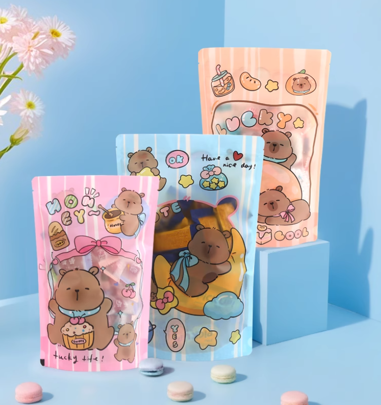 Custom Shaped Candy and Snack Clear Packaging Pouch - custom shaped candy custom flexible packaging