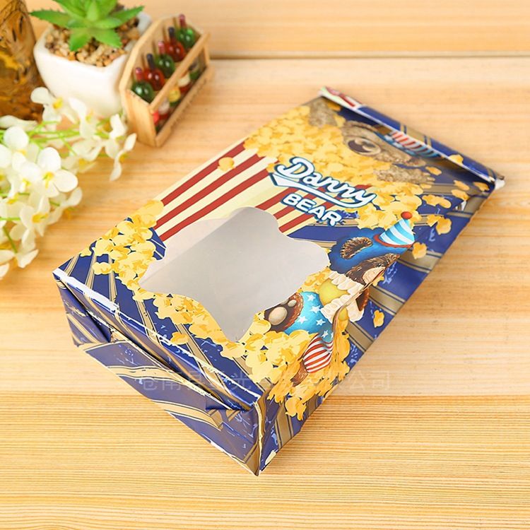 Candy Cookie and Bakery Snack Window Clear Packaging Bag - candy cookie and custom flexible packaging