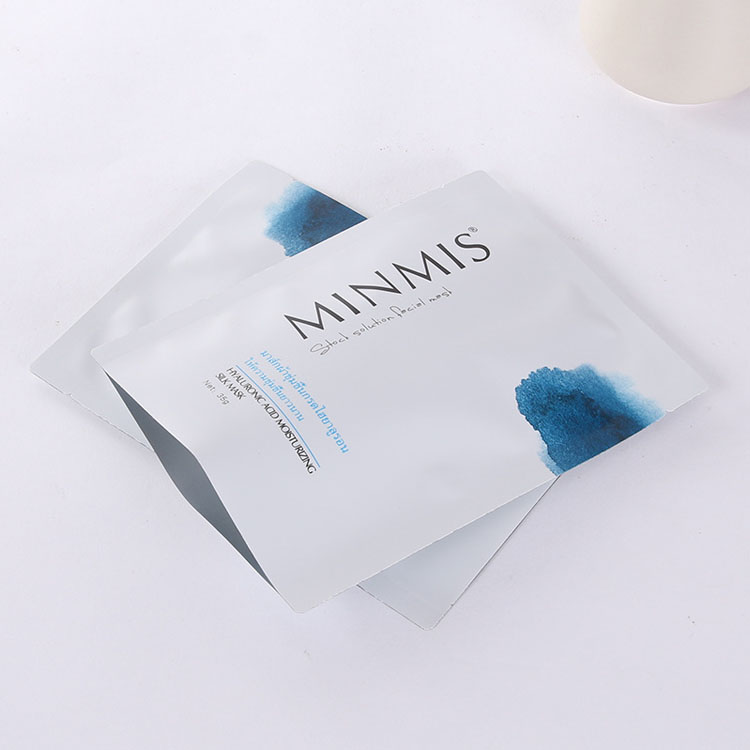 Cosmetic Three-side Seal Sample Sachet Foil for Mask Easy Tear Facial Custom Print - cosmetic three-side seal custom.