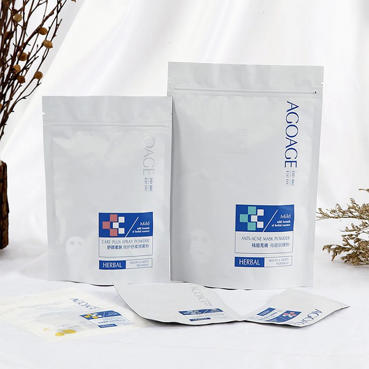 Cosmetic Three-side Seal Sample Sachet Foil for Mask Side Gusset - cosmetic three-side seal custom flexible packaging