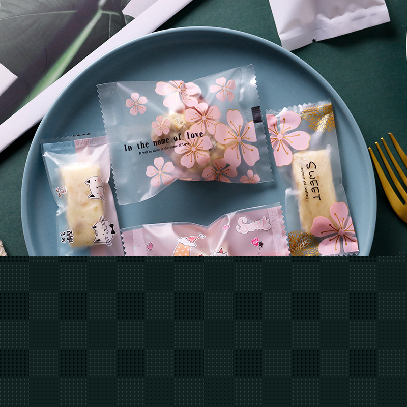 Candy Cookie and Bakery Snack Zipper Nougat Packaging Bag - candy cookie and custom flexible packaging