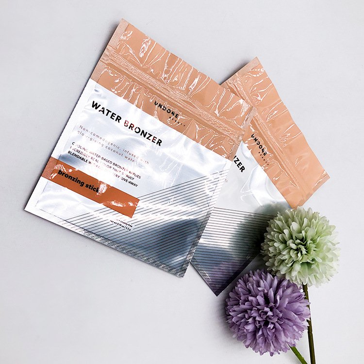 Cosmetic Three-side Seal Sample Sachet Foil for Mask Custom Logo - cosmetic three-side seal custom flexible packaging