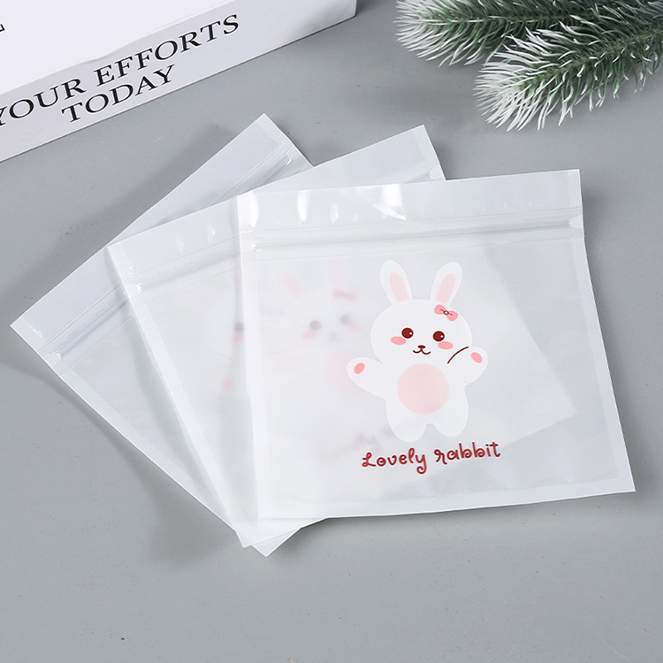 Candy Cookie and Bakery Snack Zipper Clear Cartoon Packaging Bag - candy cookie and custom flexible packaging