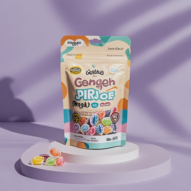 Three-side Seal Snack Foil Matte Packaging Bag - three-side seal snack custom flexible packaging