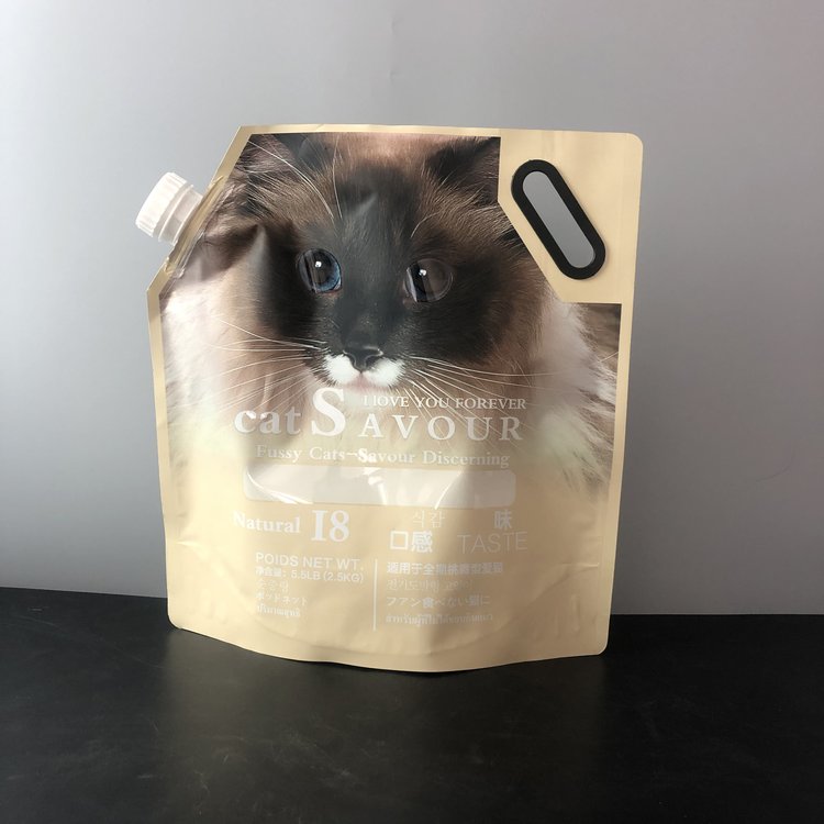 Pet Food Spout Pouch Foil - pet food spout custom flexible packaging