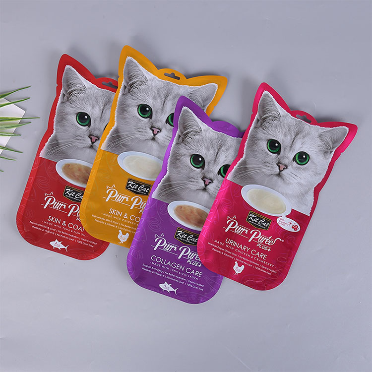Shaped Pet Treat Zipper Foil Packaging Pouch - shaped pet treat custom flexible packaging