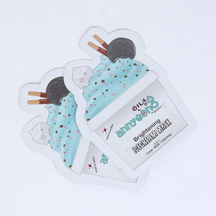Shaped Cosmetic Sample Foil Packaging Pouch Mask - shaped cosmetic sample custom flexible packaging