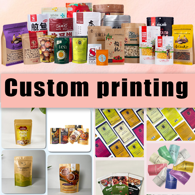 Custom Kraft Paper Zipper Stand-up Pouch Foil - custom kraft paper custom flexible packaging