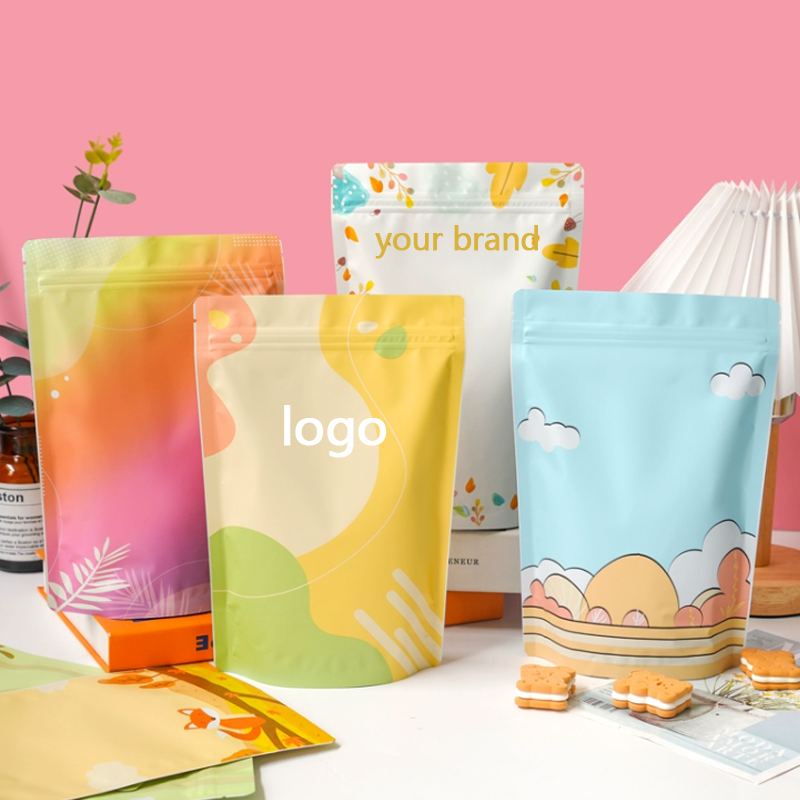 Custom Printed Flexible Zipper Foil Packaging Pouch - custom printed flexible custom flexible packaging