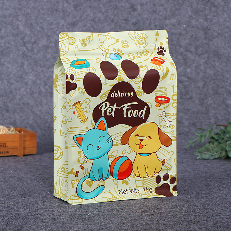 Flat-bottom Pet Food Foil Packaging Bag - flat-bottom pet food custom flexible packaging