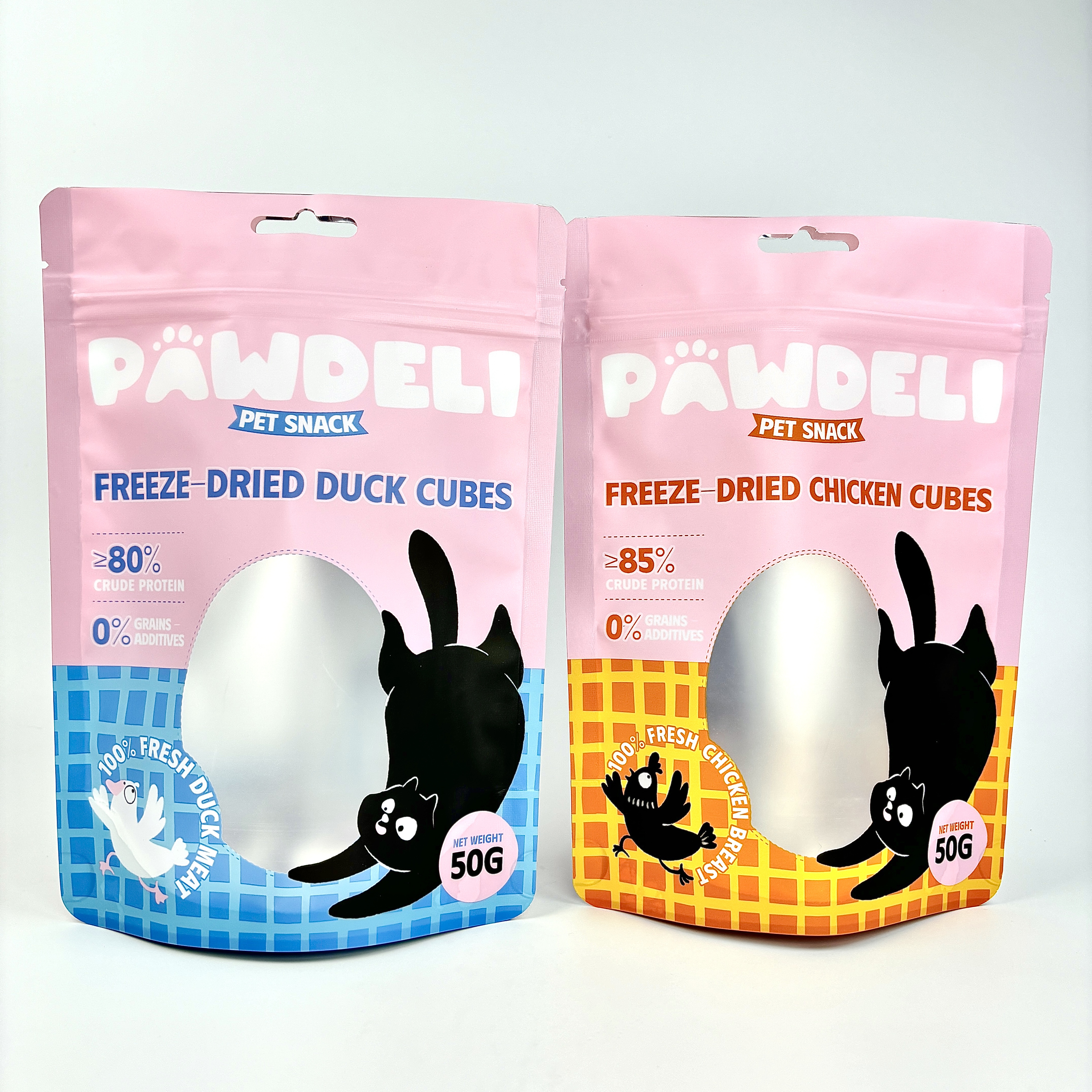 Zipper Clear PET Food Stand-up Pouch