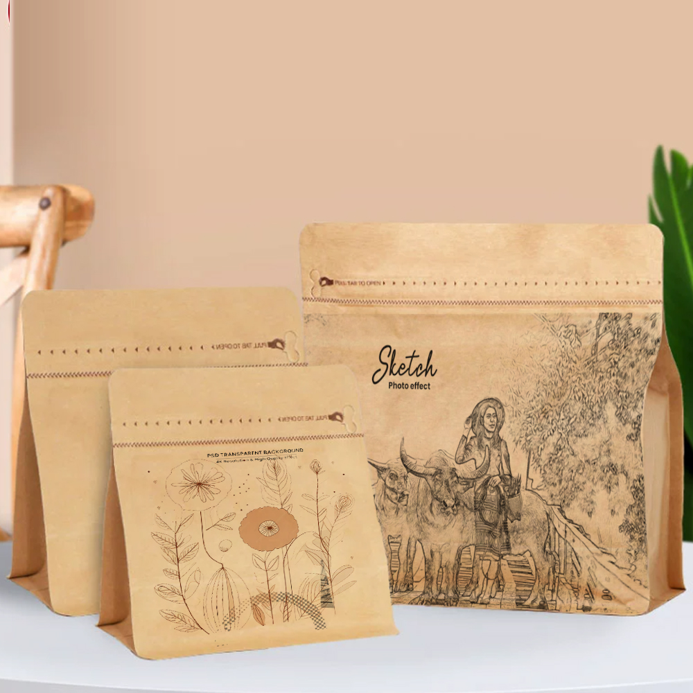 Barrier Zipper Coffee Stand-up Pouch High
