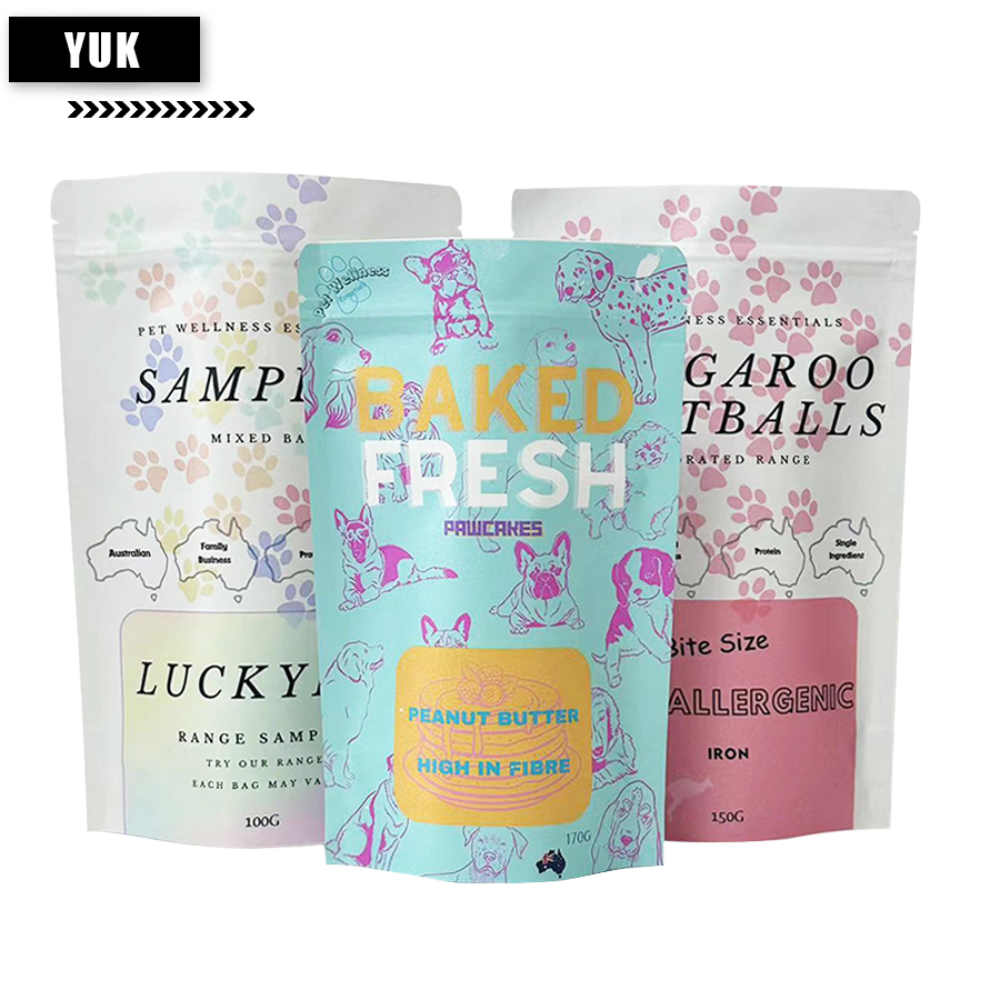 Custom Kraft Paper Zipper Stand-up Pouch Foil for Tea - custom kraft paper custom flexible packaging
