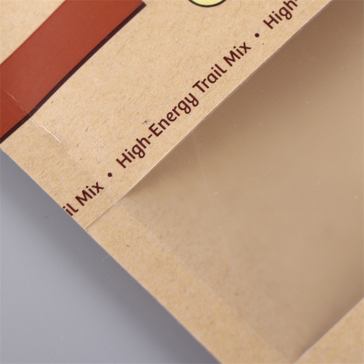 Zipper Tea Kraft Window Pouch