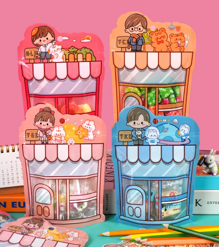 Zipper Moisture Barrier Snack Stand-up Pouch