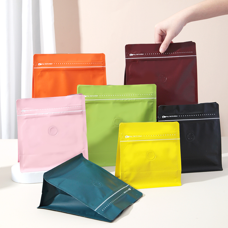 Barrier Zipper Coffee Flat-bottom Pouch