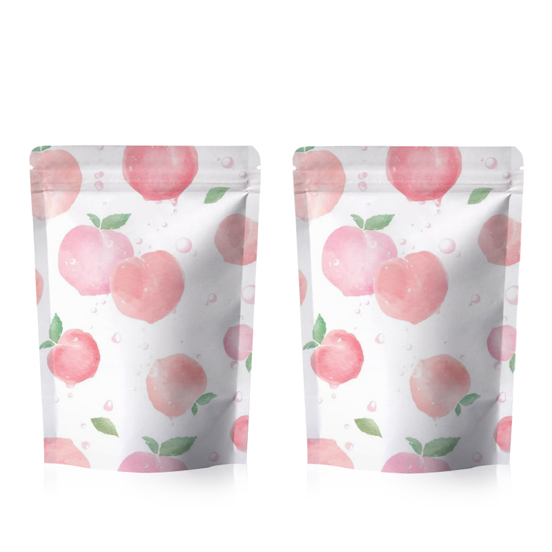 Barrier Zipper Kraft Window Pouch