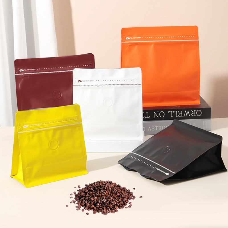 Barrier Zipper Coffee Flat-bottom Pouch