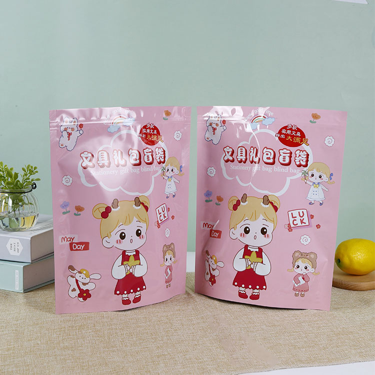 Zipper Printed Snack Stand-up Pouch