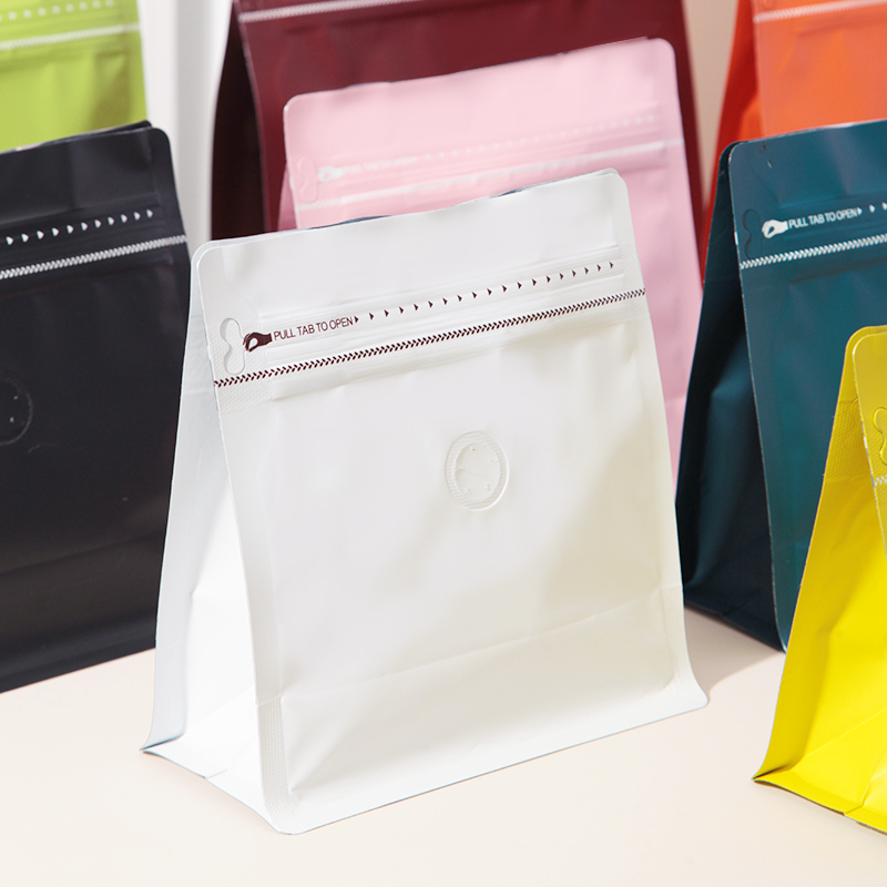 Barrier Zipper Coffee Flat-bottom Pouch