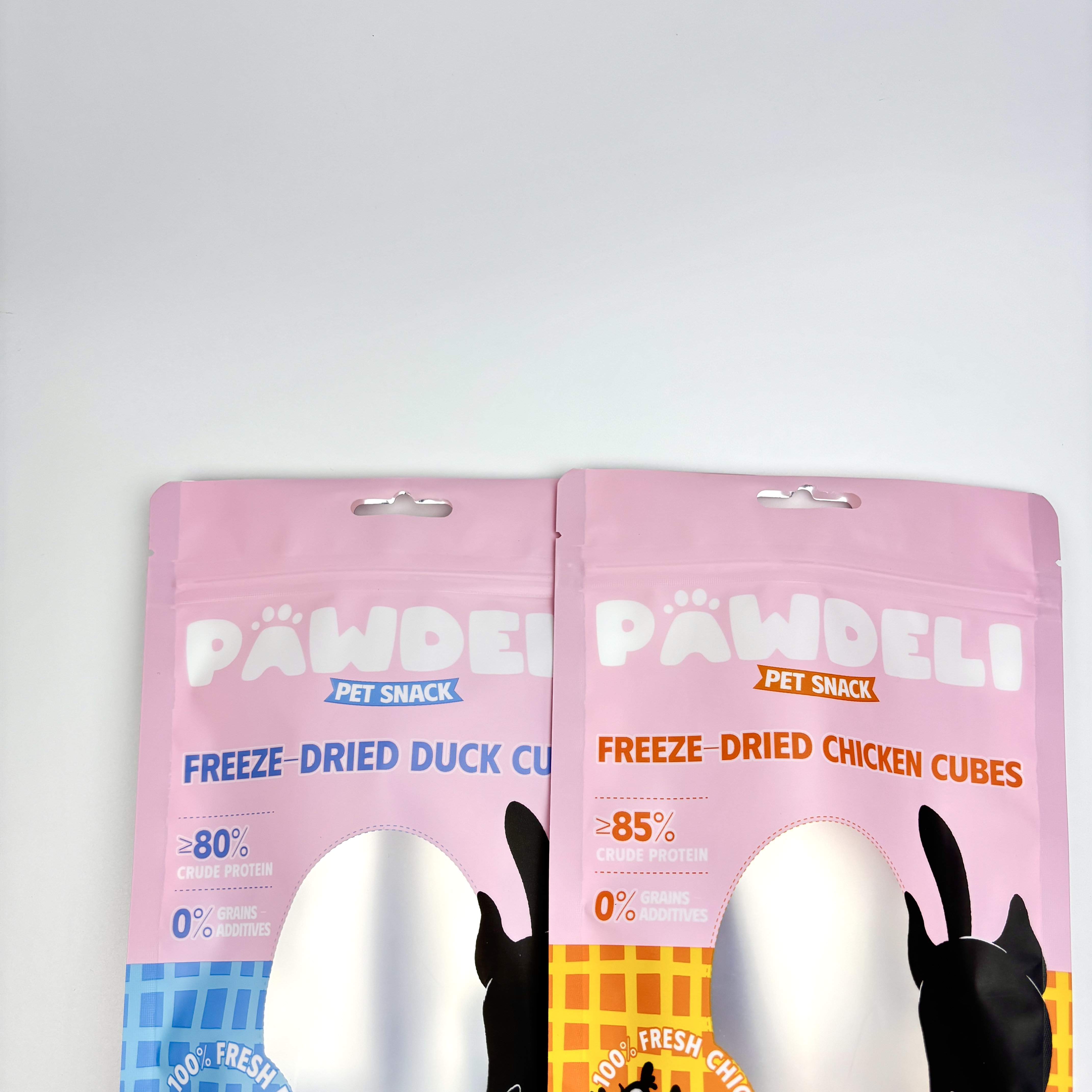 Zipper Clear PET Food Stand-up Pouch