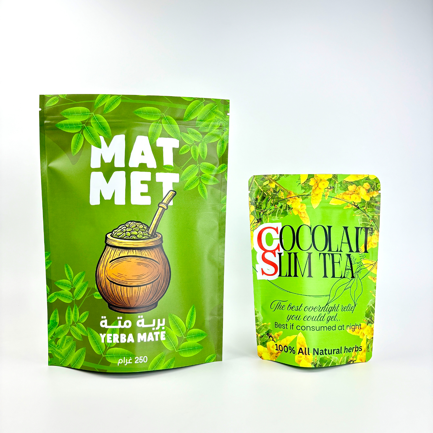 Recyclable Matte Finish PET Food Stand-up Pouch