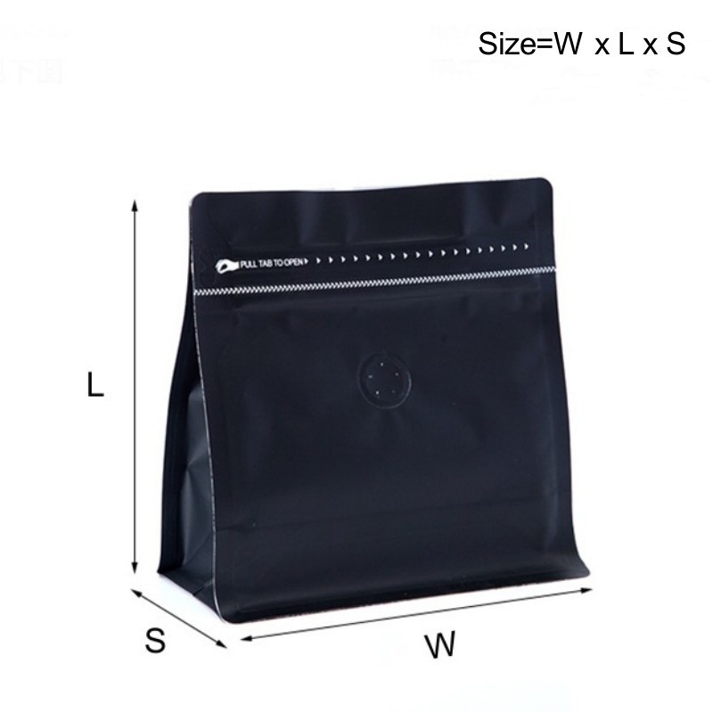 Barrier Zipper Coffee Flat-bottom Pouch