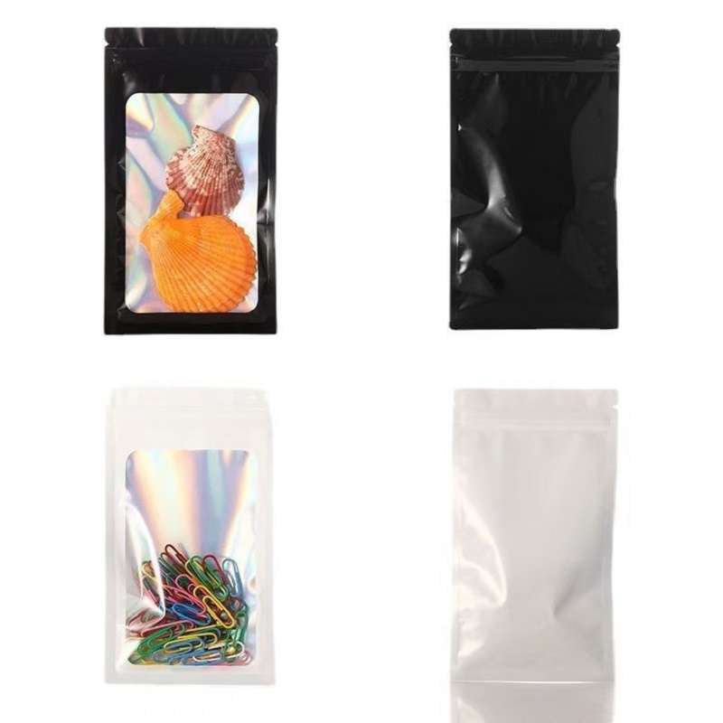 Barrier Zipper Snack Kraft Window Pouch