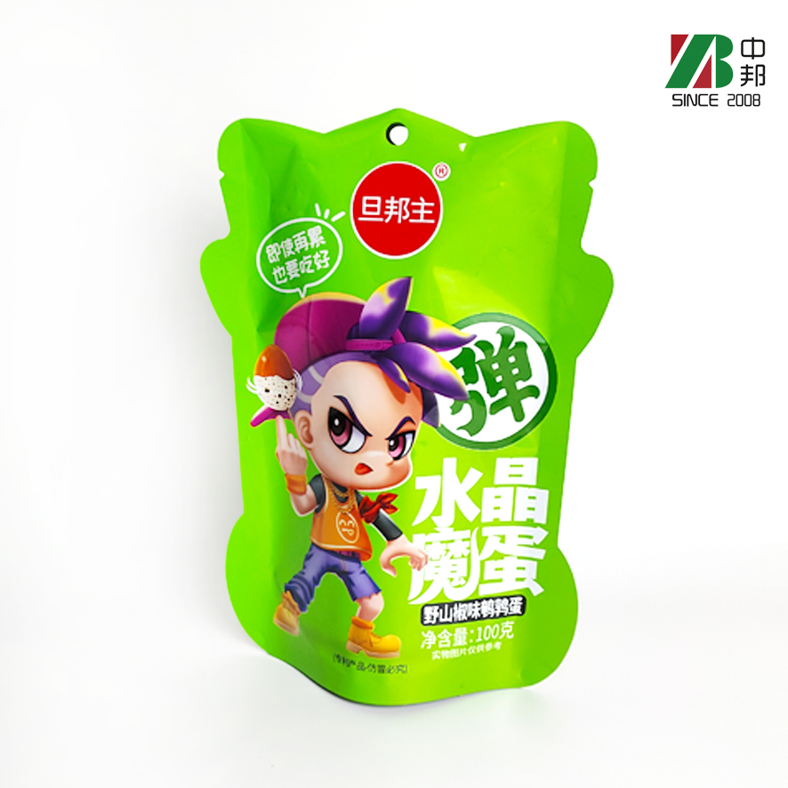 Custom Shaped Printed Snack Shaped Pouch