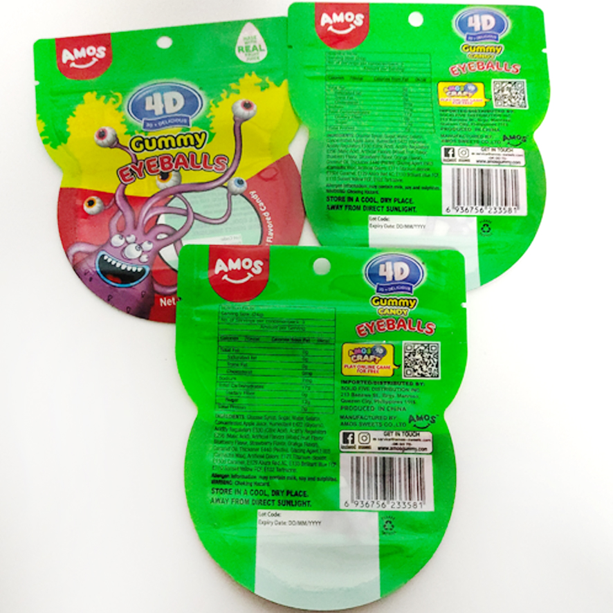 Custom Shaped Printed Snack Shaped Pouch